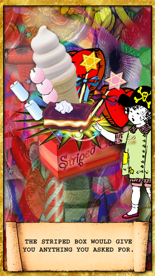 the striped box producing all kinds of sweet confections